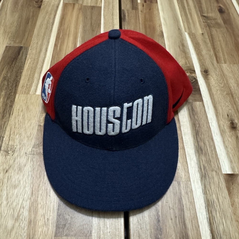 Vintage Houston Rockets Hat Mens M Nike Wool Blend Fitted NBA Basketball Cap Y2K